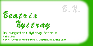 beatrix nyitray business card